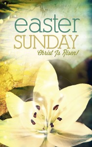 Easter Sunday Church Bulletin Design